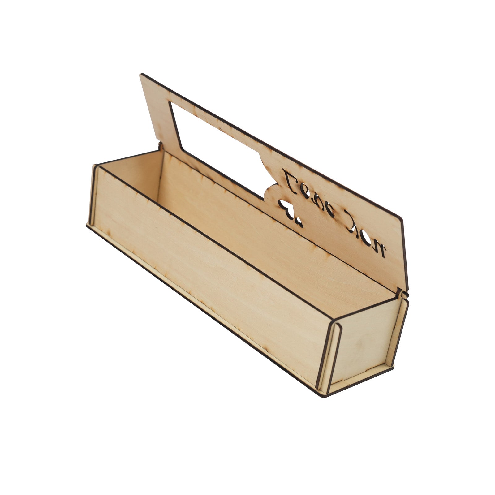 Laser-Cut Valentine's Rose Gift Box with Elegance