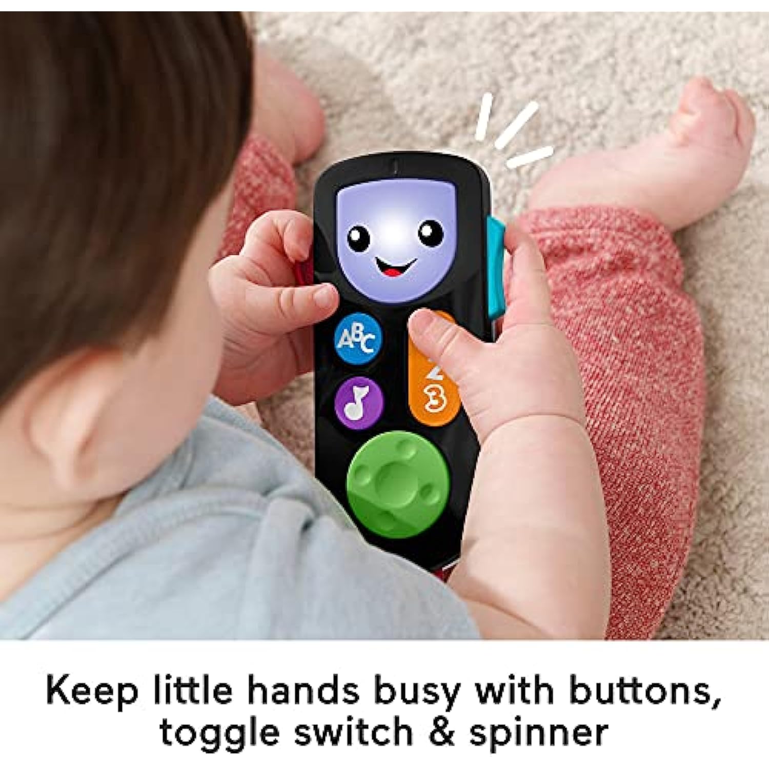 Interactive Baby Remote Control with Music, Lights & Learning