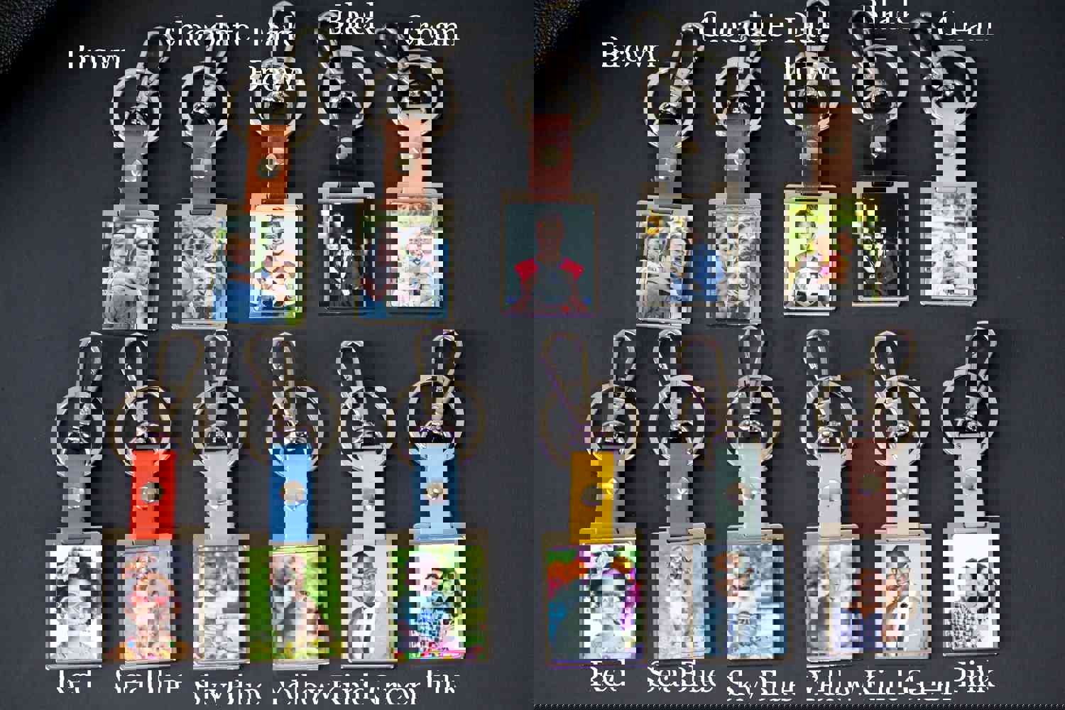 Personalized Metal Photo Keychain with Engraving