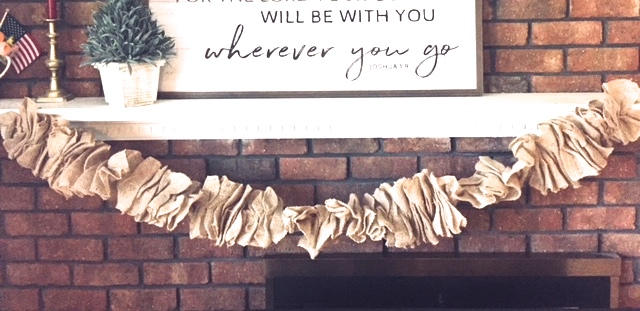 Elegant Ruffled Burlap Garland for Festive Decor