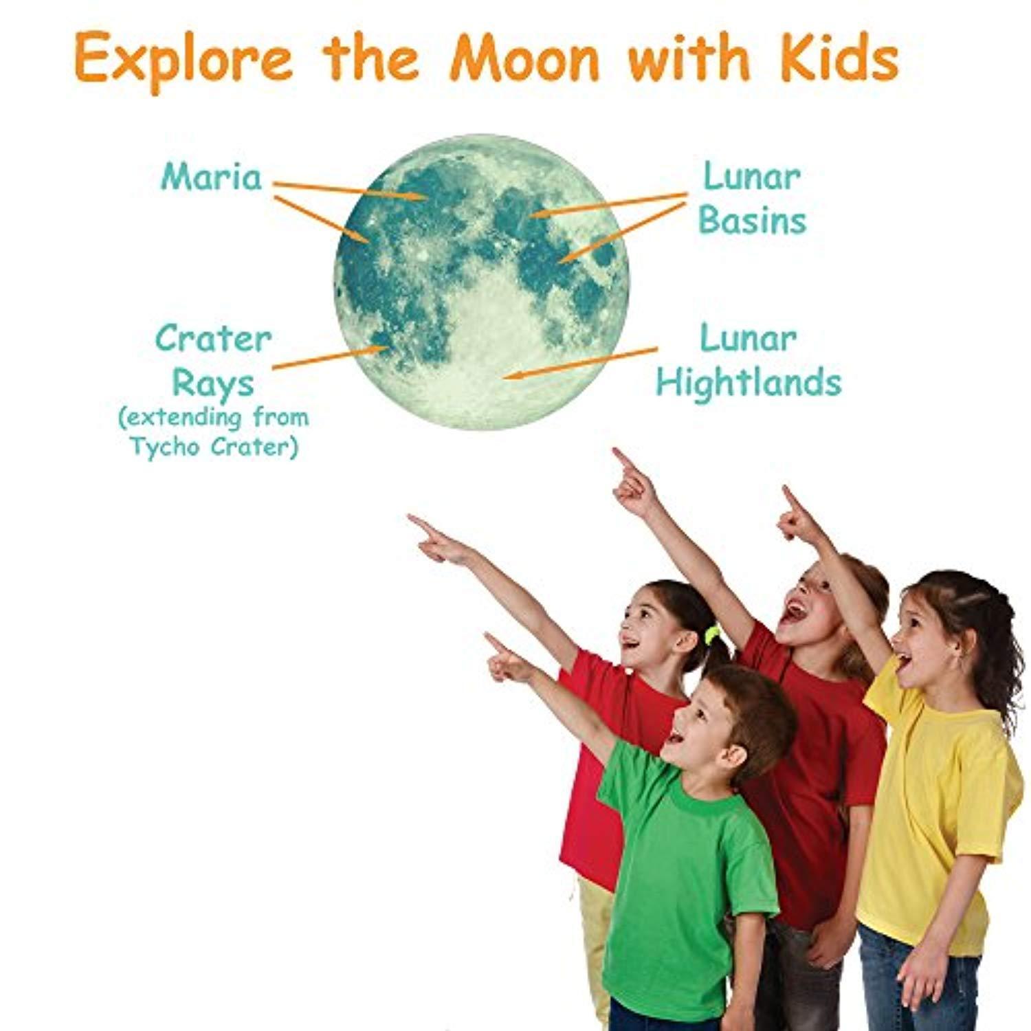 Glow-in-the-Dark Solar System Wall Stickers for Kids' Rooms