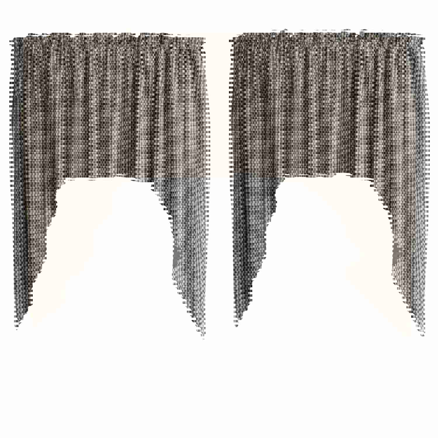 Cotton Gingham Swag Valance with Checkered Print
