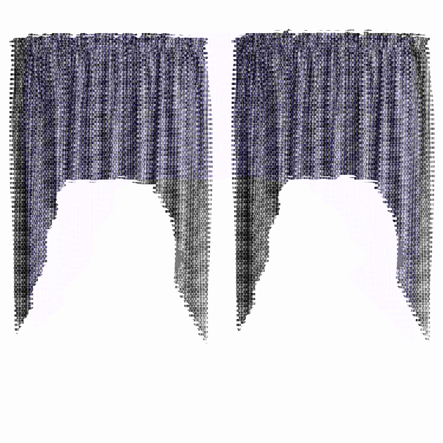 Cotton Gingham Swag Valance with Checkered Print