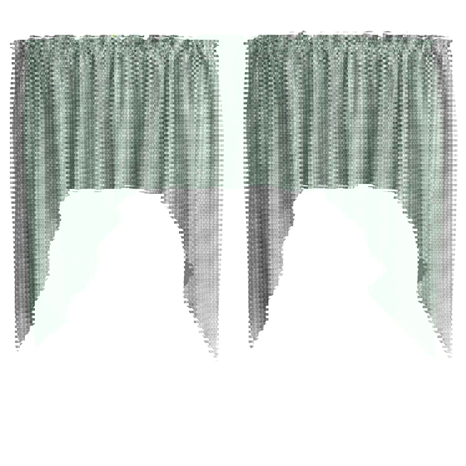 Cotton Gingham Swag Valance with Checkered Print