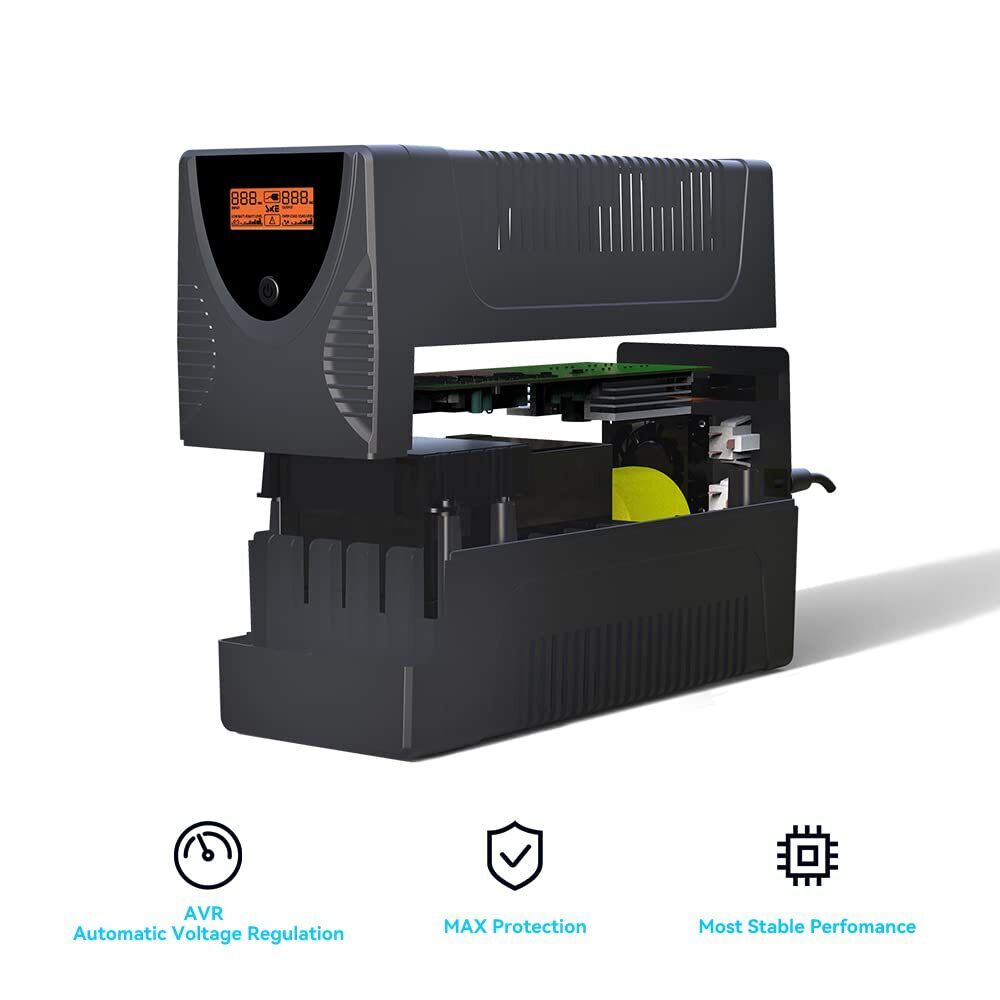 UPS Battery Backup and Surge Protector for Computer Power Supply
