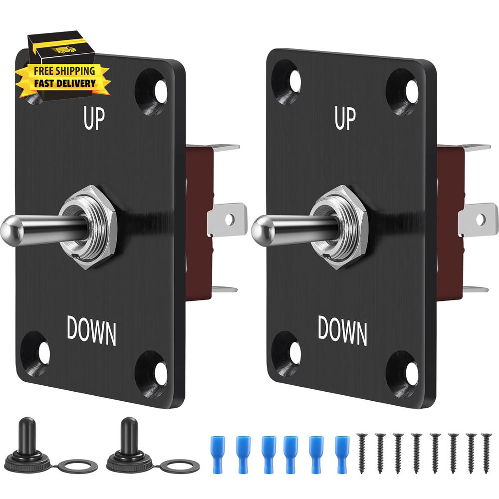 2 Pcs Toggle Switch Set, 12V 30A DC Rocker Switch